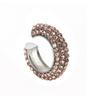 Fashion C Shape Round Cartilage Clip Earrings For Women Fake No Pierced Earrings Crystal Rhinestone Geometric Jewelry Gold