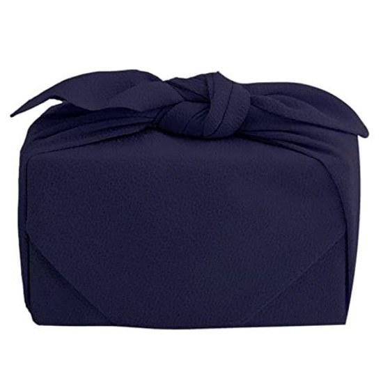 Musubi Furoshiki 70cm Plain Navy Tetsukon Ikkoshi Made Japan