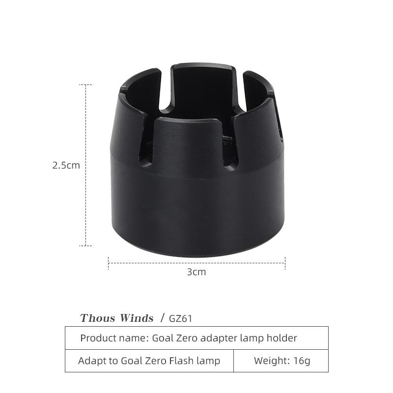 Thous Winds Magnetic Adaptor Fit for GOALZERO and Ledlenser ML4, Goal Zero DIY Camping Accessories Outdoor Camping Supplies