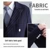 Plus Size Boys' Striped Formal Suit for Kids - Autumn & Winter Collection