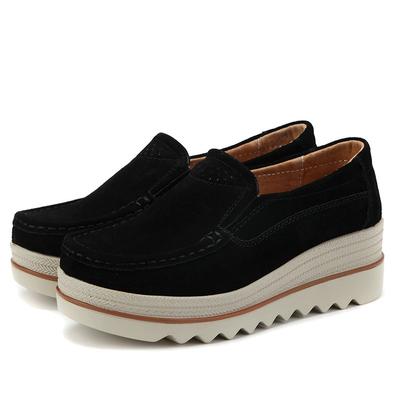 Outdoor-Reise Herbst- und Winterstil Damen-Schaukelschuhe, Mama-Schuhe, Keilabsätze, Damenschuhe, Slipper