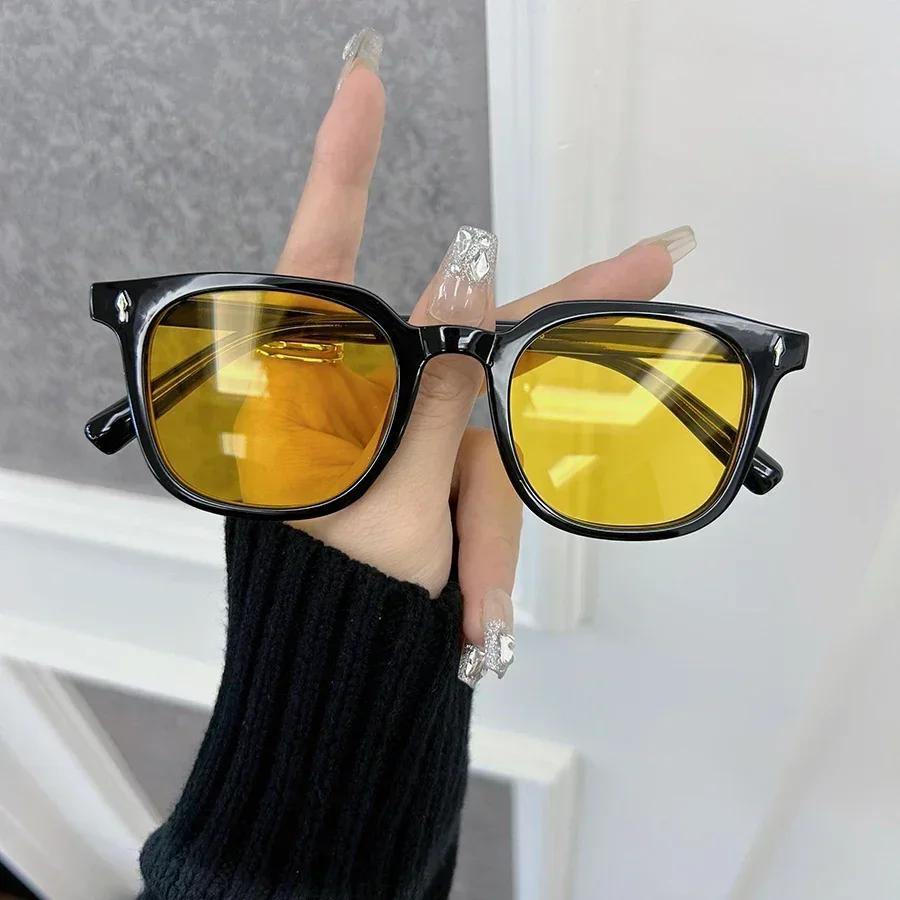 Casual Retro Cat Eye Sunglasses Women Men Vintage Square Female Male Glasses Small Frame Fashion