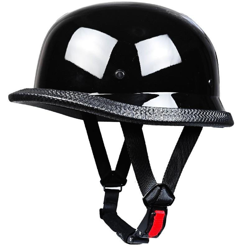 Classic Cruiser Half Helmet Men Women ABS Motorcycle Scooter Riding With Retro Style