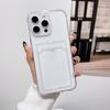 For iPhone 16 15 14 13 12 11 Pro Xs Max Mini 16e X XR 7 8 6 6S Plus SE 2020 2022 Case Clear ID ATM Card Slot Protection Cover