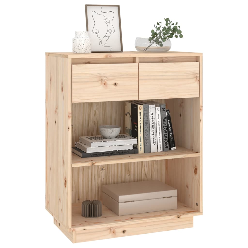 Sideboard 60 x 34 x 75 cm Solid Pine Wood