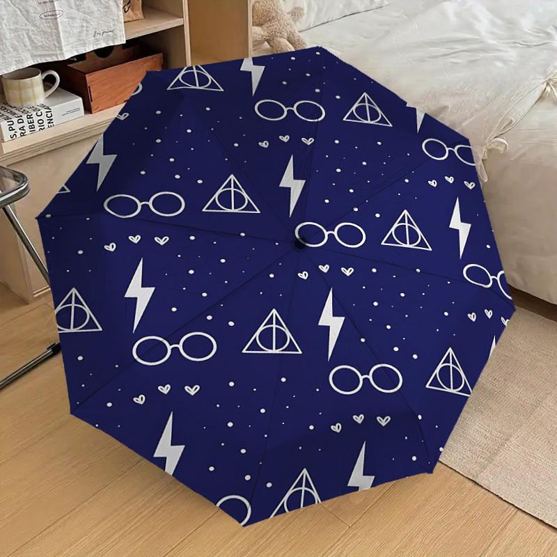 1PC Glasses Lightning_bolt Umbrella-8-Rib Reinforced, Automatic Open, Lightweight & Durable, Cute Fashion Accessory for Outdoor, D2629