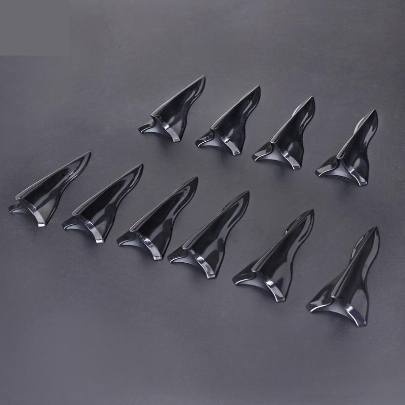 

10 Pcs Rear Roof Shark Fin Spoiler Wing Kit Universal Car Roof Spoiler Bumper Diffuser Vortex Generator Auto Styling