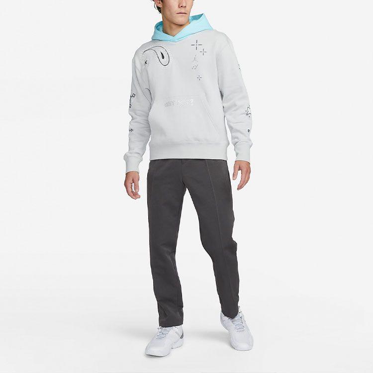 Jordan Sweatshirts Men's Gray Hooded Moderate Regular DO2504-097