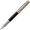PARKER Parker Fountain Pen Sonnet Premium Metal & Black GT Fine 18K Gold Nib In Gift Box, Regular...