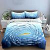 Fish-Inspired Art Decor Set Soft Comfortable Duvet Cover Bedding Set Included 1*Duvet Cover & 2*Pillowcases, Gift