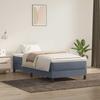 Box Spring Bed Without Mattress Dark Gray 80X220 Cm