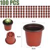 Seedlings Flower Pot Planter Containers 9*6*8cm Balanced Drainage Ventilation