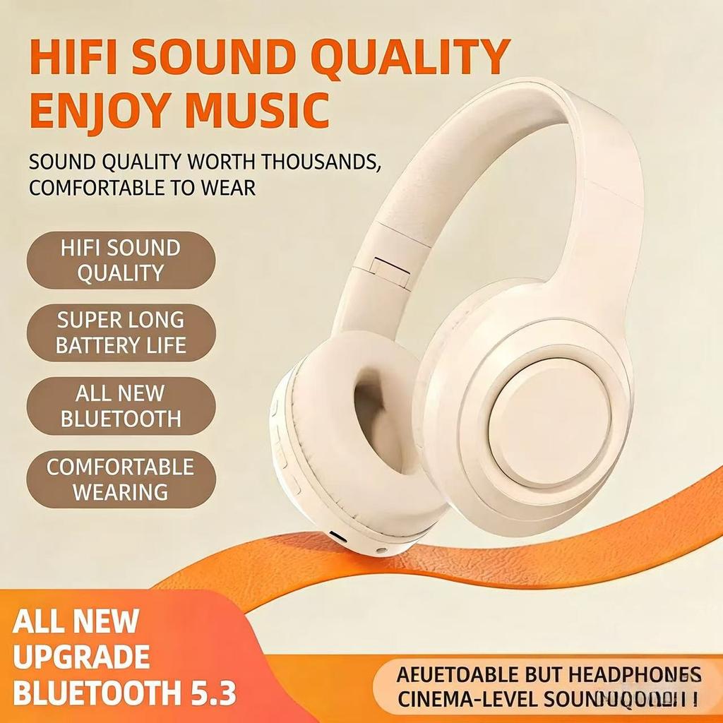 Over-ear HIFI stereo sluchátka Bezdrátová Bluetooth sluchátka Sportovní herní sluchátka s HD mikrofonem Podpora TF/AUX redukce šumu