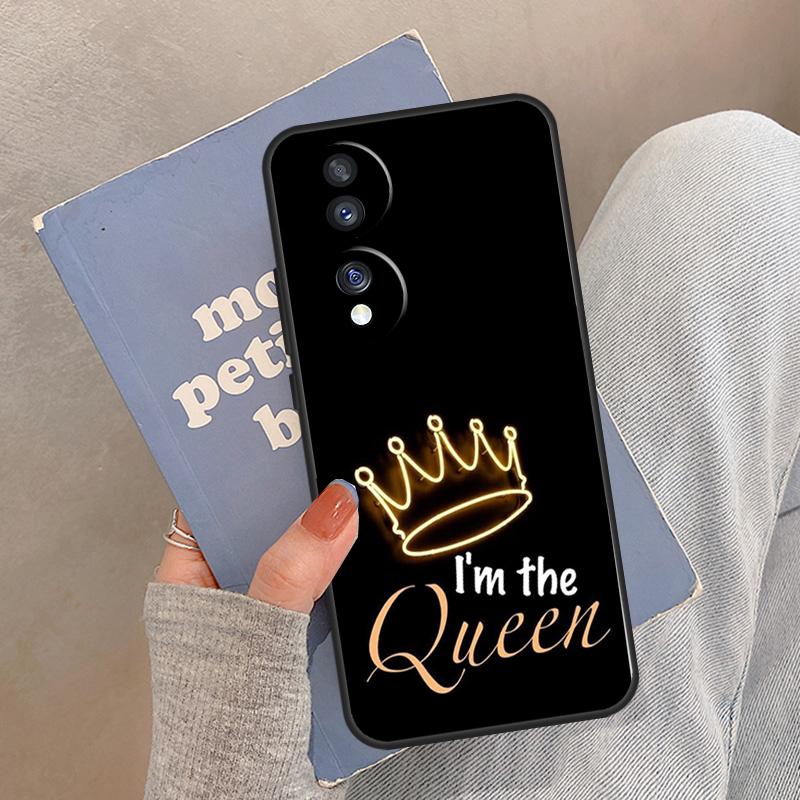 Koningin Koning Kunst Etui Voor Honor Magic 8 5 6 7 Pro Cover Voor Honor 400 200 Lite 50 70 90 X8a X8b X9a X9b X9c