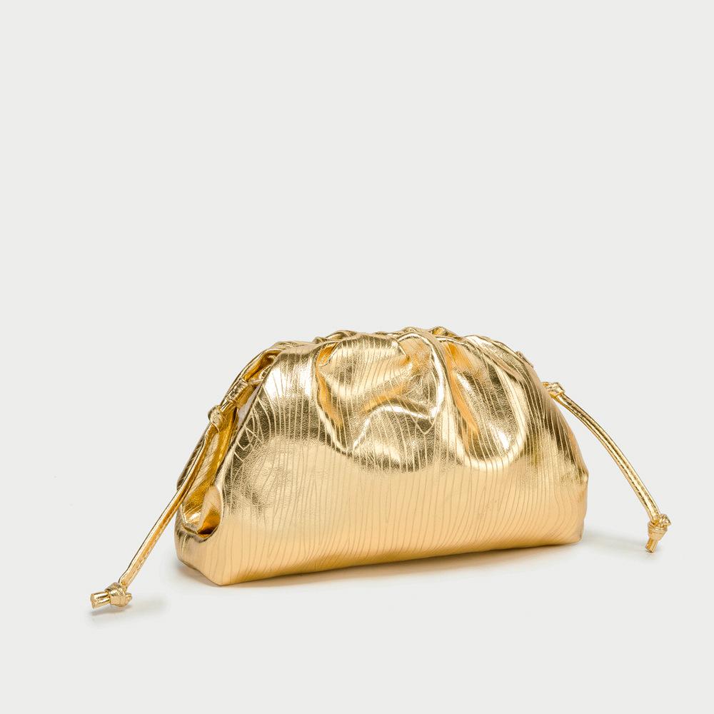 2023 Goldwolke Damen Umhänge- & Handtasche: Große/Kleine gewebte Teigtaschen-Tasche