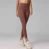 New Lycra Nude Sports Leggings Women's Summer Wear Fitness Leggings High Waist Belly Peach Hip Yoga Pants