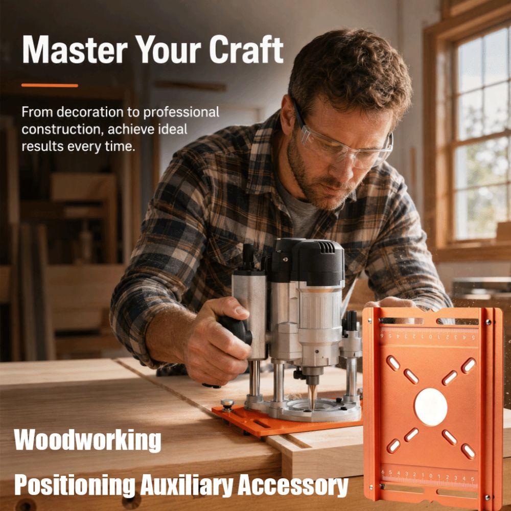Plunge Router Router Guide Fence Dual-fence Wood Router Accessory Router Base Plate Cutting Guide