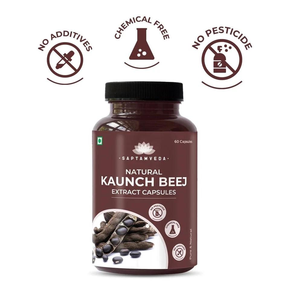 Saptamveda Kaunch Beej Extract Capsules, 60 Capsules