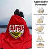 VfB Stuttgart Football Club Flannel Blanket, Red Shield Logo Print Throw Blanket, Soft Warm Sofa Bed Blanket for Soccer Fans Home Decor Gift