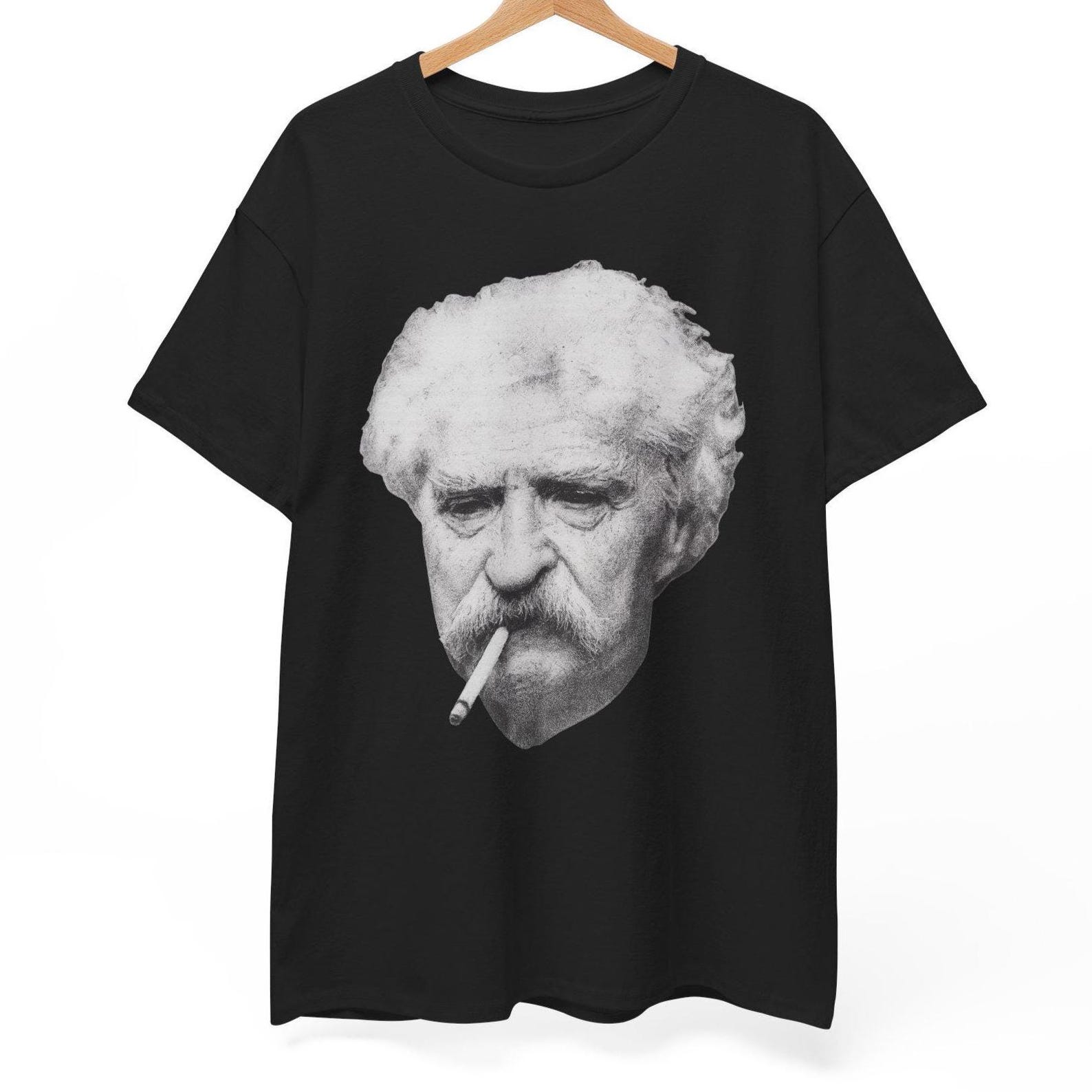 Mark Twain T-Shirt: Satirical Literary Icon, American Wit Unisex Tee S