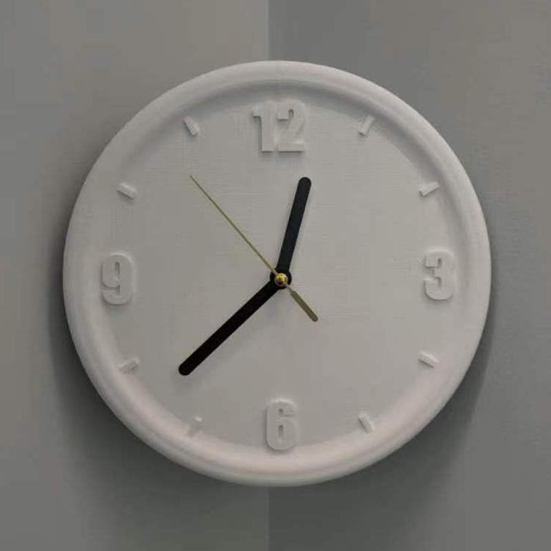 Concave Angle Wall Clock Luxury Interior Silent Mechanism Wall Clocks 3D Printing DIY Elegant Clock with Scale Unique Modern Living Room Clocks