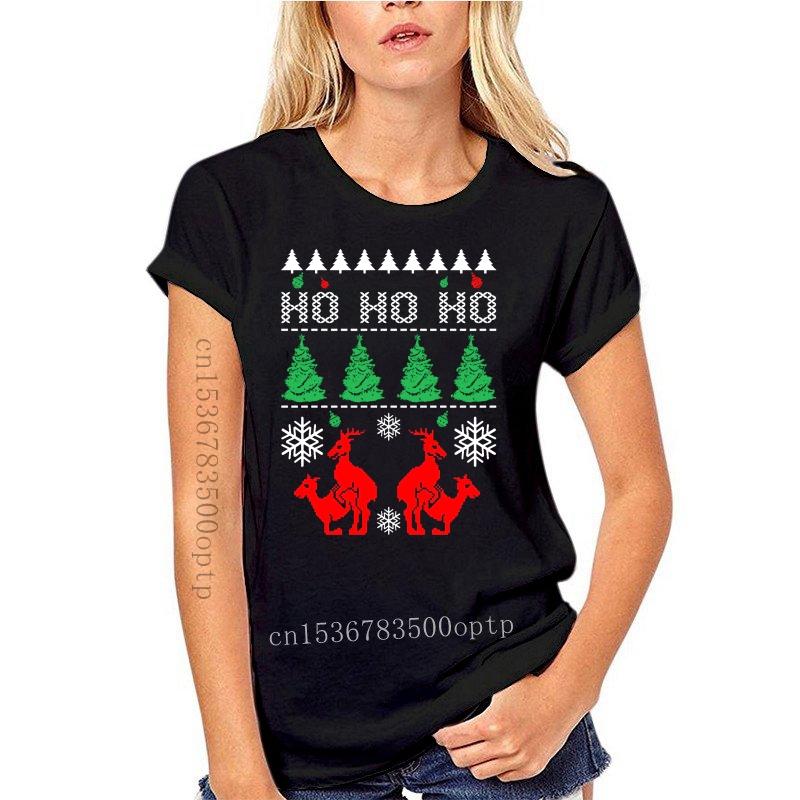 

Men T Shirt Reindeer Ugly Christmas Sweater Funny Men T-Shirt 3XL чорний