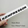 3D ABS Car Letters Logo Kompressor Fender Side Badge Trunk Emblem For Mercedes Benz A B C E G S Series Sticker Accessories QP1
