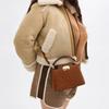 Coach Eliza 21 Gold Carriage Logo Buckle Closure Leather Shoulder Crossbody Handbag Small Women Handbags Tan CW181-IMXAF