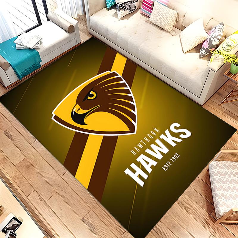 Hawthorn Hawks (1) Teppich Geeignet Für Wohnzimmer Schlafzimmer Computerräume Essbereiche Und Platzierung Unter Tischen Und Stühlen Auch Eine Ideale Wahl Für O