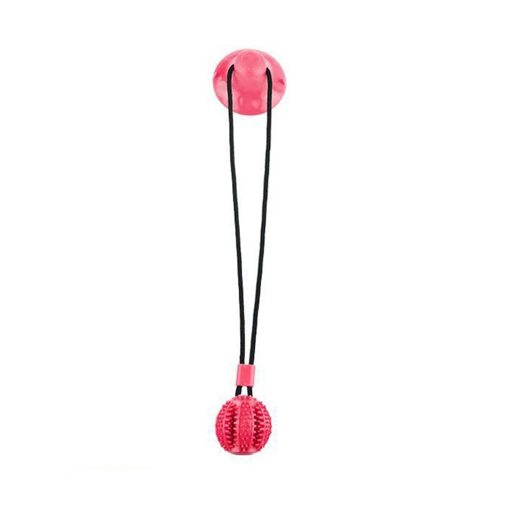 

Suction Cup Dog Pull Toy Puppy Toy designed for Food Distribution Tooth Cleaning Dog Rope Toys designed for Aggressive Chewers Tug of War Dog Toy S Ball Dia. 5cm червоний
