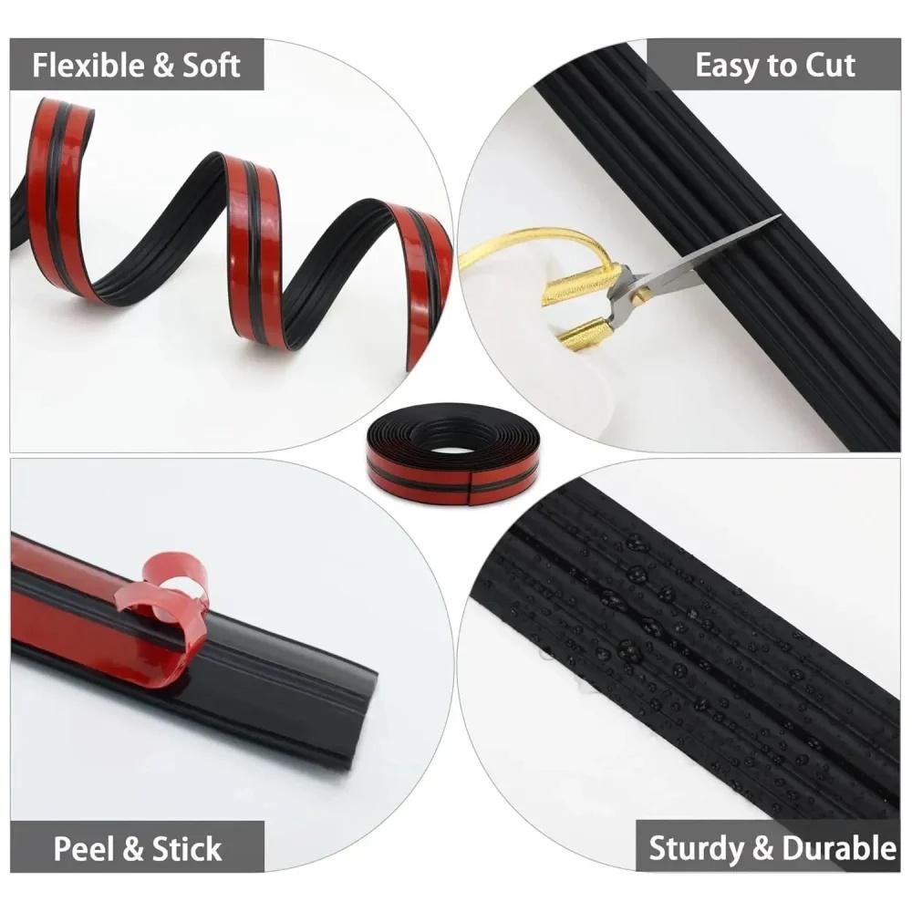 1pc 1mX2cm Wall Corner Protector Peel and Stick Wall Molding Trim Flexible Corner Guard Edge Protector Corner Guard Strip