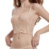 French Lace Fishbone Underwear Sexy Outer Corset Gathered Bra Big Chest Small Breast Bra Bra