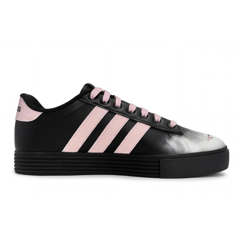 Adidas Daily 4.0 811 Manufacturing, Ink Dyed Cherry Blossom Slip Resistant Low top Skateboard Shoes Unisex KH8004(Team80-)