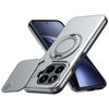 Sliding Camera Lens Cover Armor Phone Case For Xiaomi17T 17T Pro 5G Metal Ring Stand TPU Frame Plastic Shockproof Shell Fundas