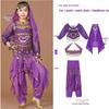 Costume da Danza Indiana per Bambini: Costume per Esibizione di Danza del Ventre e Minoranze dello Xinjiang per Bambina
