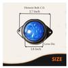 LED Outline Marker Lights Trailer for Truck 24V Blue Clearance Chicken Lights for Semi Trucks Freightliner Cargo – Universal Fit (Pack of 6)