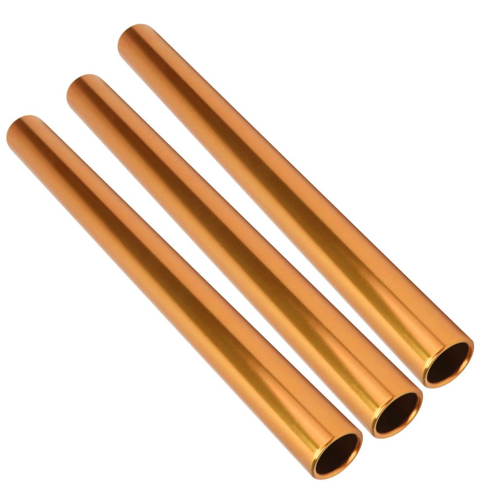 3pcs Relay Baton Aluminium Alloy Track and Field Running Race Baton Sports Game PropsOrange