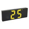 Digital Alarm Clock Black 1224H Temperature Display USB Or Battery Powered LED Clock for Bedroom