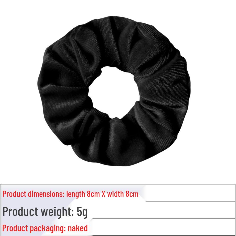 Versatile Gold Velvet Scrunchie Hair Tie for Buns & Ponytails