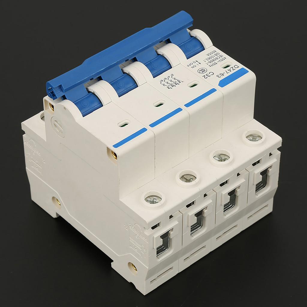 DZ47‑63 4P 32A 400V Miniature RCCB Residual Current Circuit Breaker