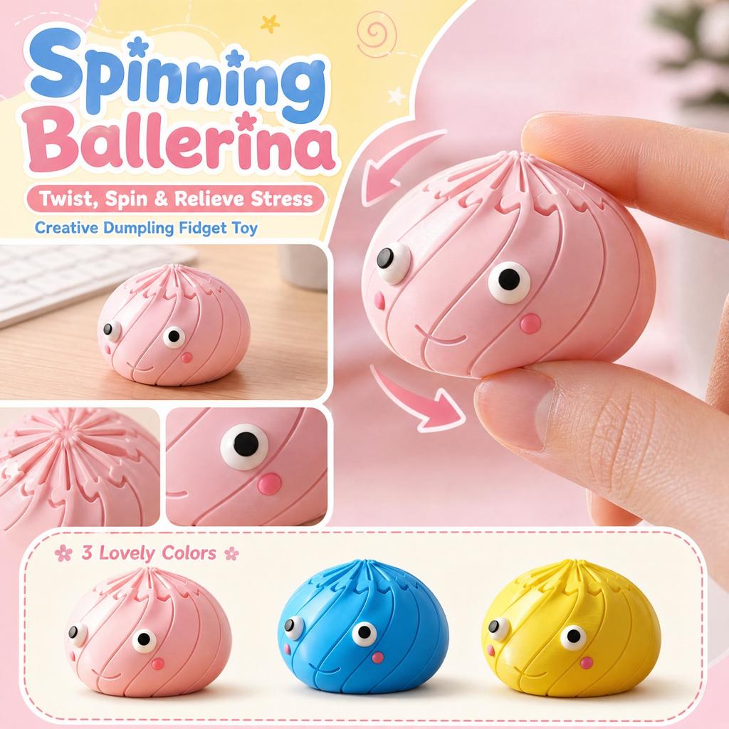 Spinning Ballerina Stress Toy Creative Toy for Kids Adults Desk Fun