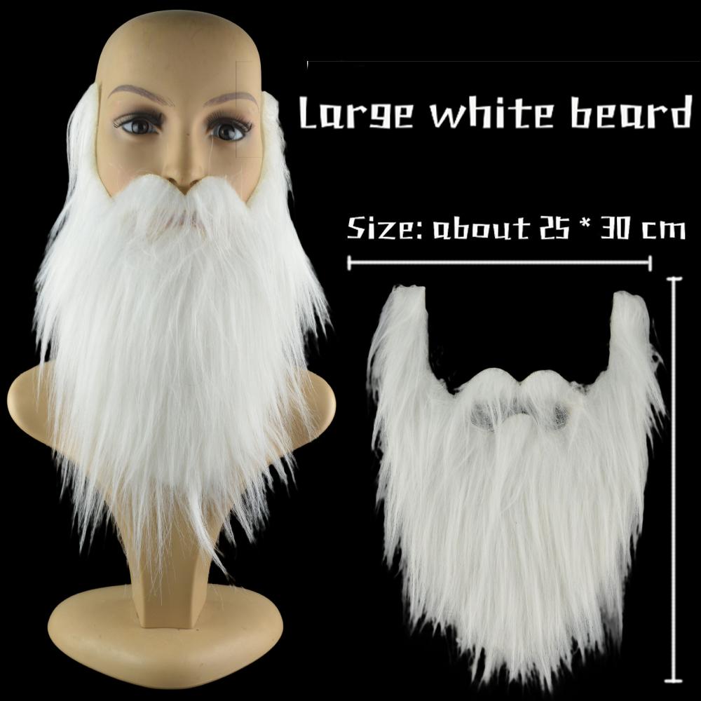 30 см реалистичная искусственная борода длинная пушистая усы дедушка Санта Клаус косплей — фото 7