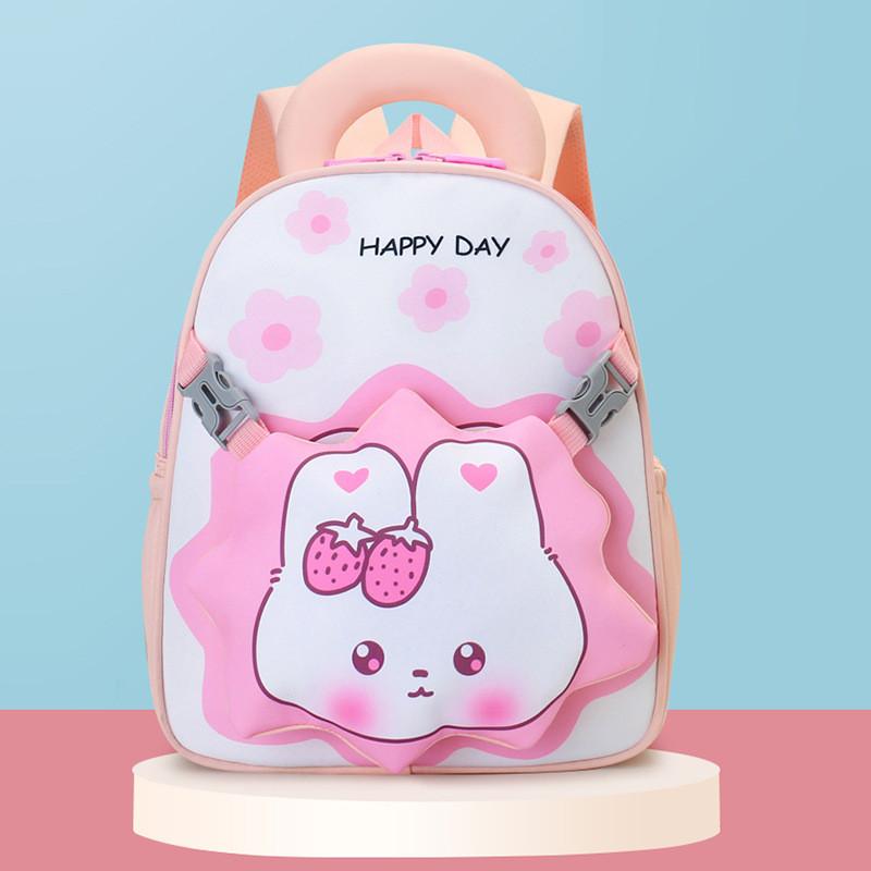 Cartoon-Kinderrucksack für Vorschulkinder aus atmungsaktivem Nylon mit gepolsterten Trägern für den Schulgebrauch