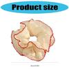 Lace Trim Hair Scrunchies for Women and Girl Aesthetic Hair Elastic Hair Tie Oversized Hair Circle for Everyday Wear