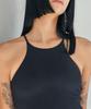 Debiweeo Rounded Halter Sleeveless Devi-Ts0047-Black