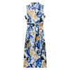 Spring/Summer 2025 Women's Slim Fit Sleeveless V-Neck Printed Long Dress