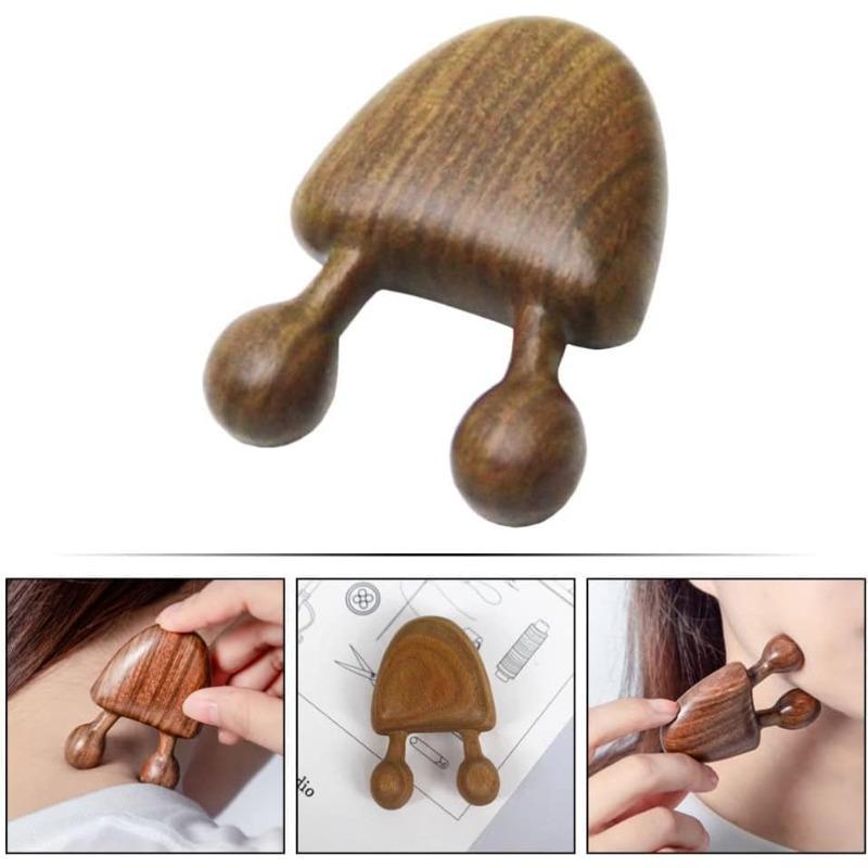 1pc Sandalwood Facial Massager for Eye & Nose Relief, Snail Shape Meridian Tool for Skincare, Relaxation, Beauty Care