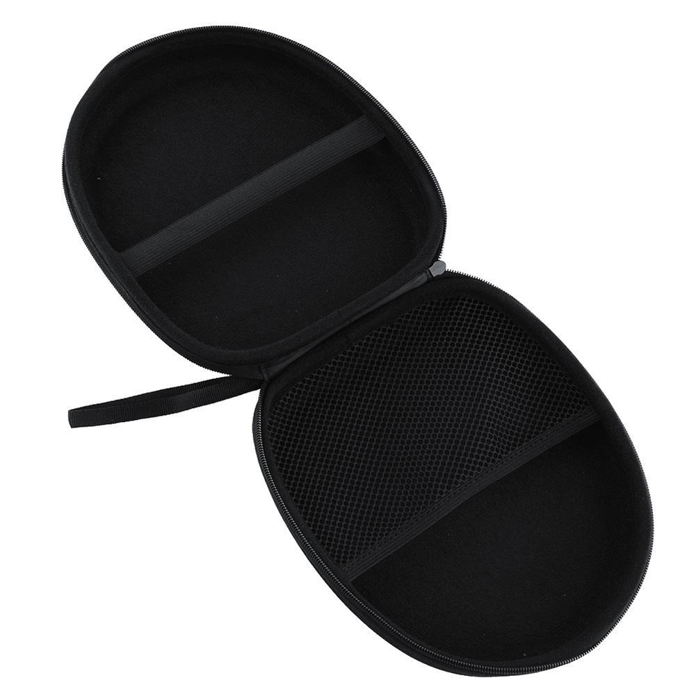 Headphone Carrying Case Shockproof Headset Pouch Capacity Handheld Earphone Container Travel Organiser Zip Bag Headphone Case
