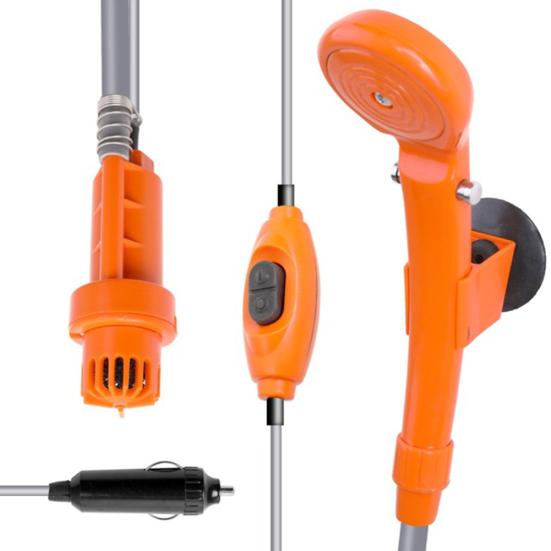 

Электрический водяной насос 12 В, автомобильная стиральная машина, кемпинг, туризм, путешествия, уличный душ, комплект оранжевый