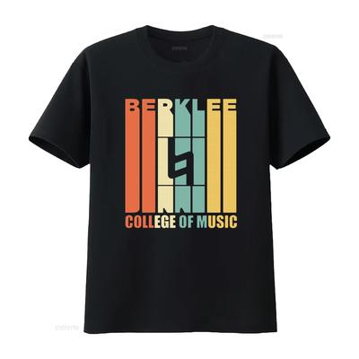 Berklee College Of Music Colorful Print T Shirt for Lovers Casual Streetwear Versatile Breatha
